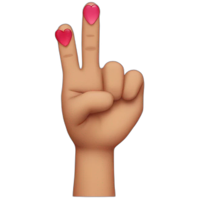 love finger emoji