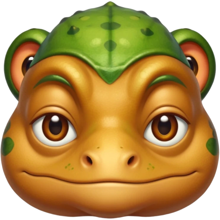 a guy that's south Indian with a square head a frog snout emoji