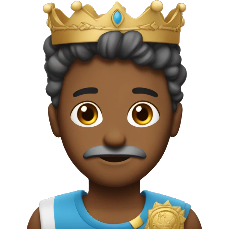 Un pero con una corona emoji