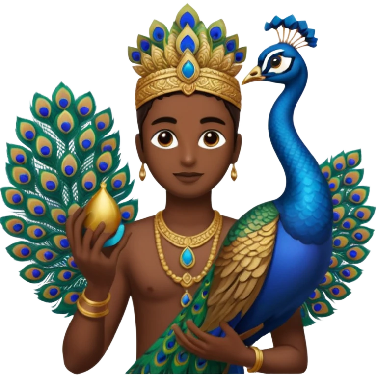 MuruganAnd murugan  vel and peocock at back vel also with  emoji