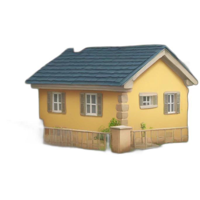 Une maison avec un ruban autour emoji