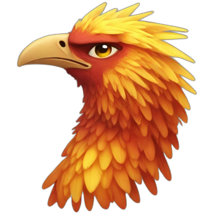 a crying pheonix emoji
