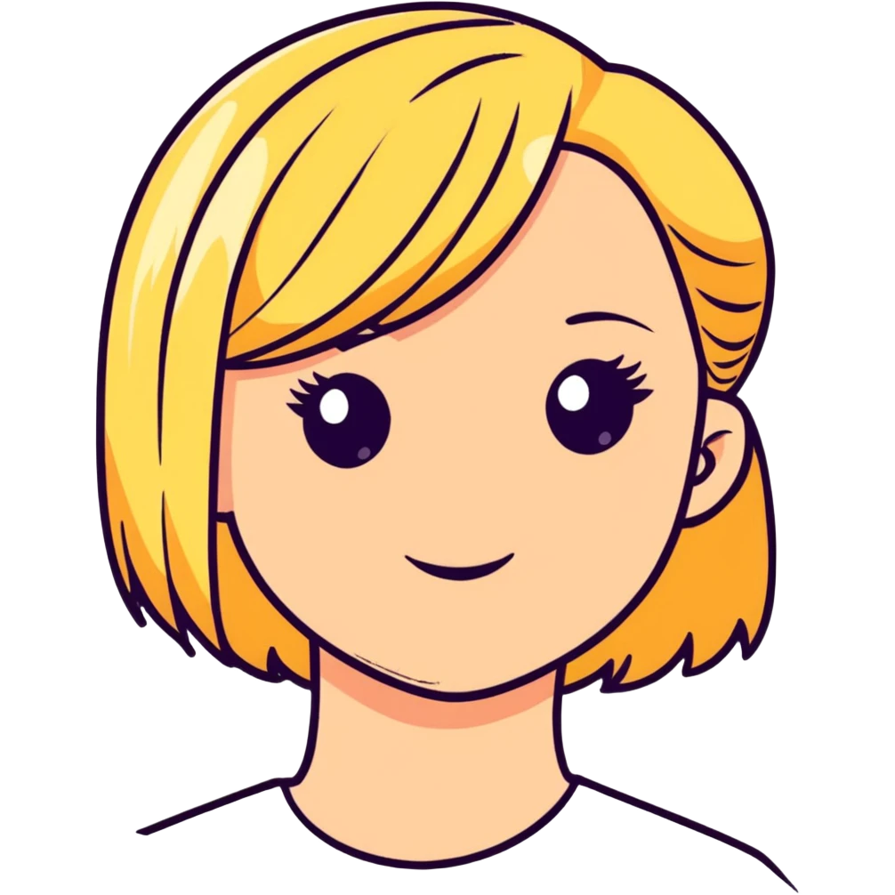 blonde girl's head emoji