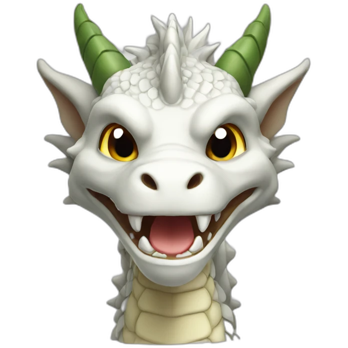 montain dragon white emoji