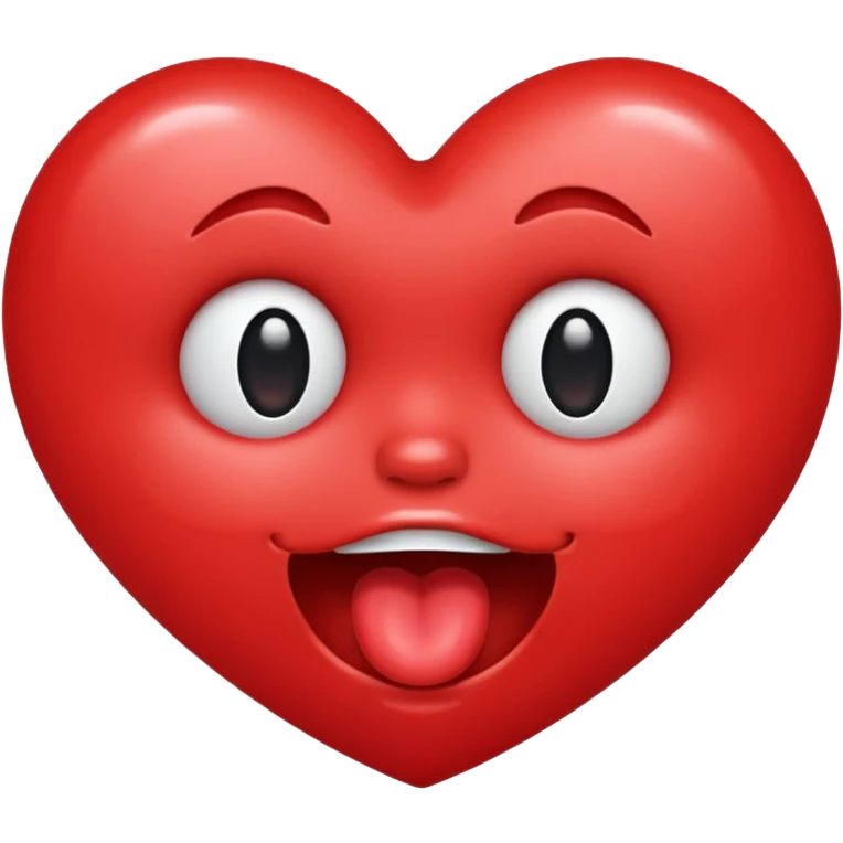 a heart face drooling emoji