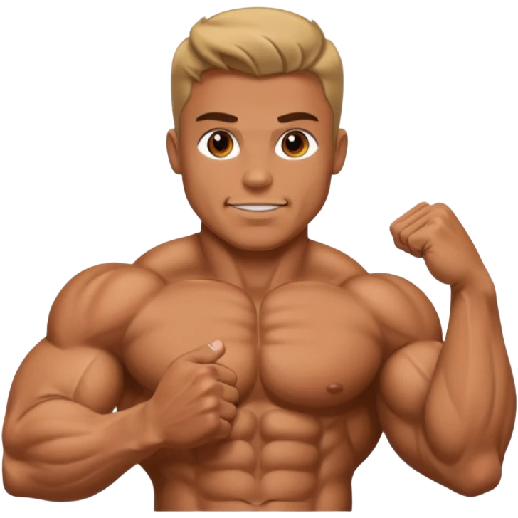 Muscular ass bodybuilder emoji