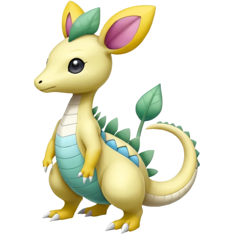 Leavanny-Gallade-Ampharos-Inteleon-Nidoqueen-Fakémon-Pokémon-hybrid-fusion-creature, full body emoji