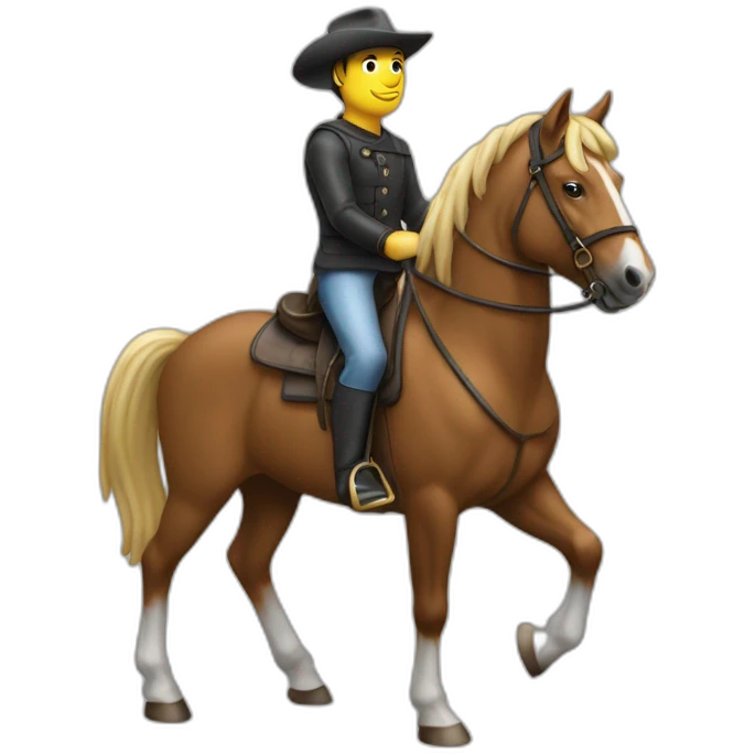 one pièce sur un cheval emoji