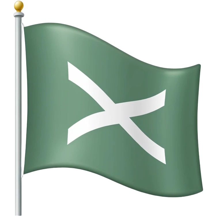 Sage green flag written KEBEN HOTEL  emoji