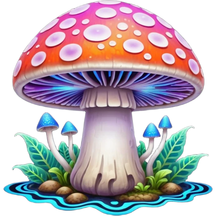 psychodelic mushroom emoji