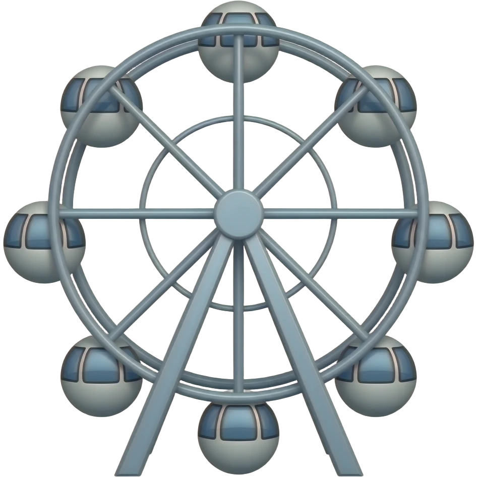 Mahoraga wheel with 6 balls at the tips emoji