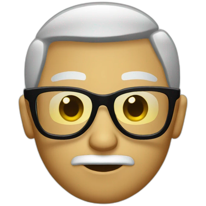 Perr con gafas emoji