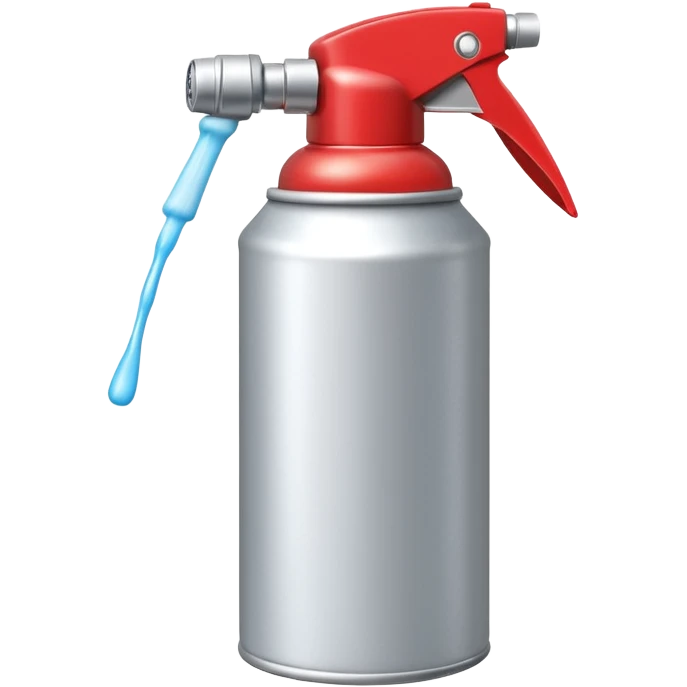 foam spray can object icon, aerosol can with foam coming out, shiny metal + plastic cap, 3D cartoon, mobile game icon style, centered, clean background, no text, no watermark
 emoji