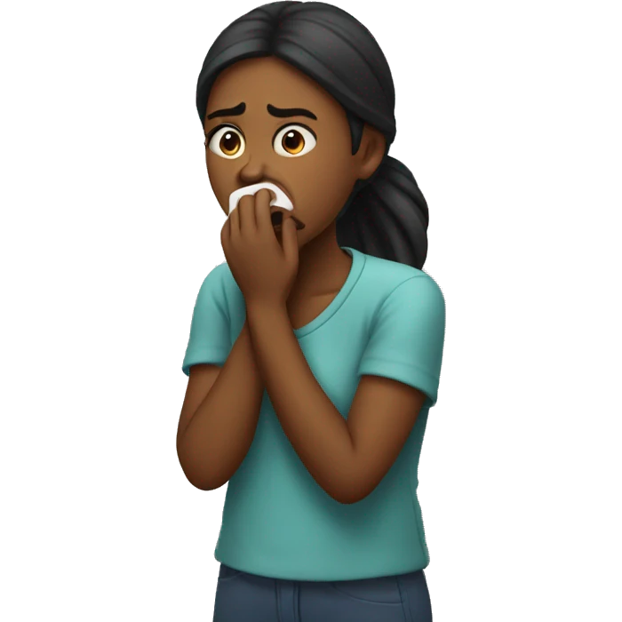 Coughing girl emoji