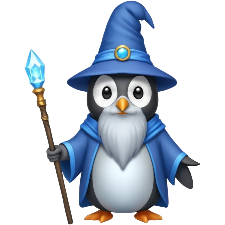 Penguin Wizard emoji