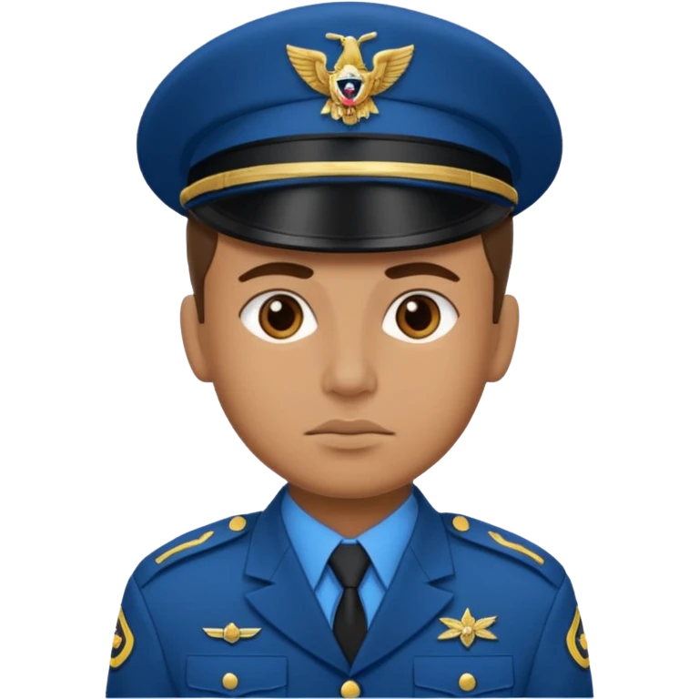 blue uniformed soldier emoji