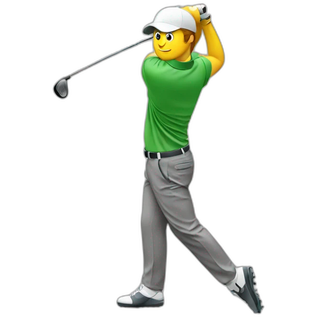 Golf swing emoji