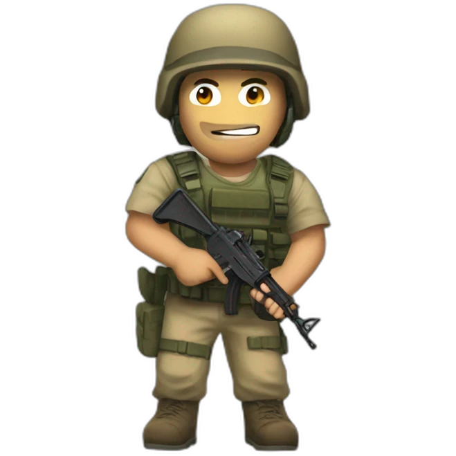 counter-strike with ak emoji