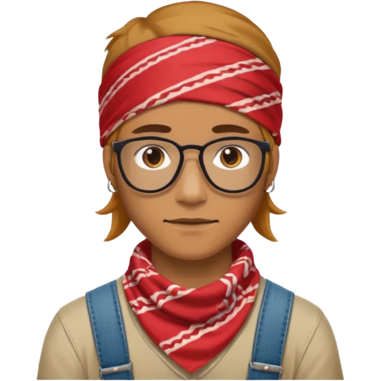 bandana hipster emoji