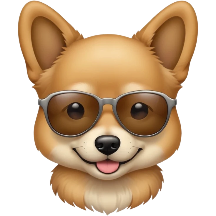 Dog with sunglasses  emoji