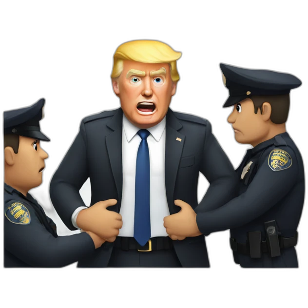 trump-getting-arrested emoji