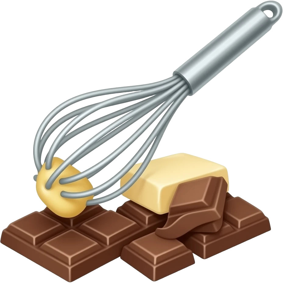 whipping butter and chocolate emoji