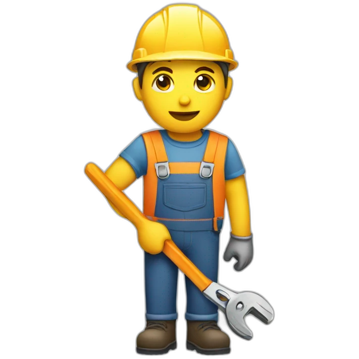 worker with a wrench emoji
