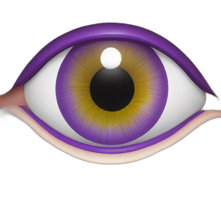 majestic godly violet iris eyeball serious intense symmetrical knowledgable emoji