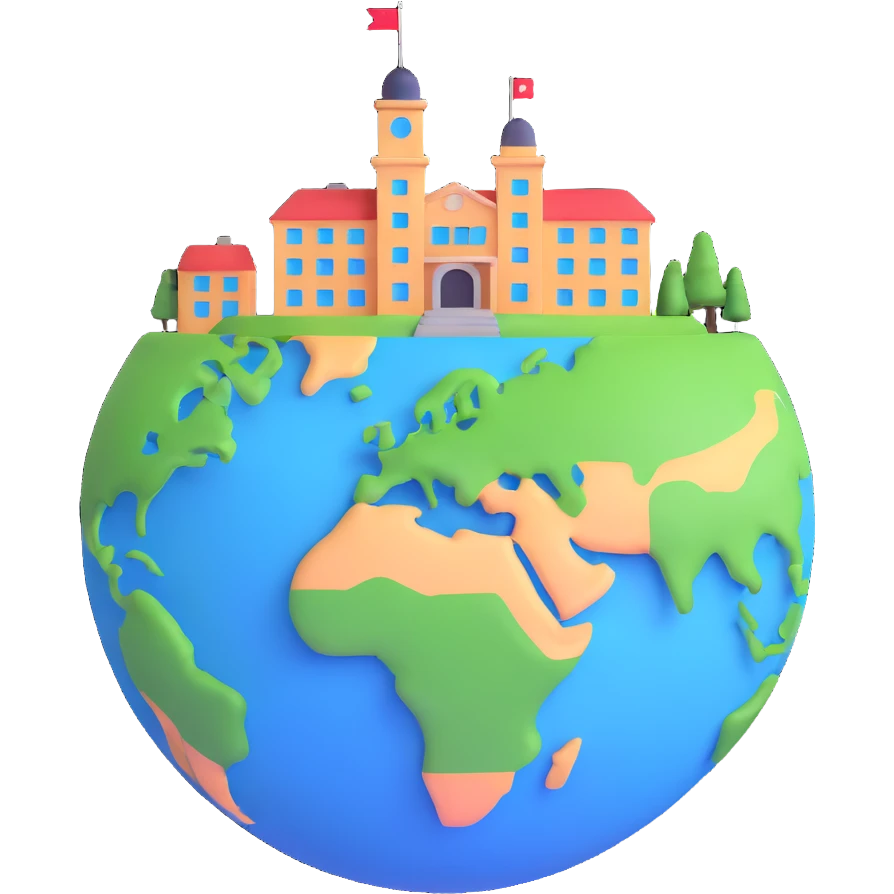 university building on planet Earth emoji