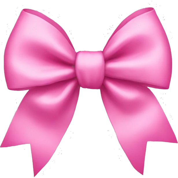 Pink bow emoji
