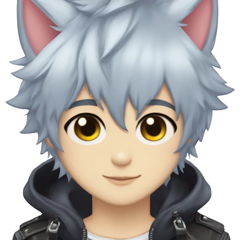 Cute Edgy Attractive Gorgeous Kawaii Anime Punk Catboy emoji