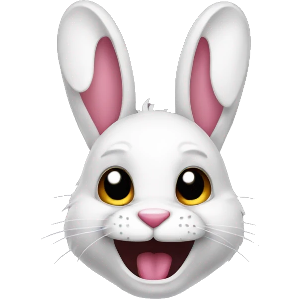 Freaky bunny emoji