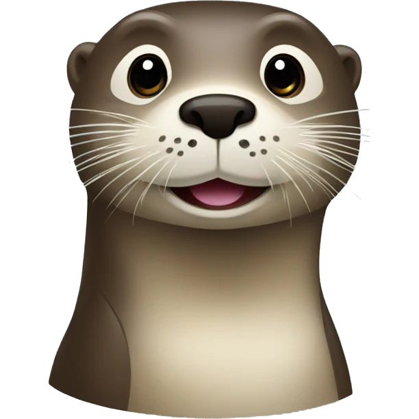 loutre avec caméra emoji