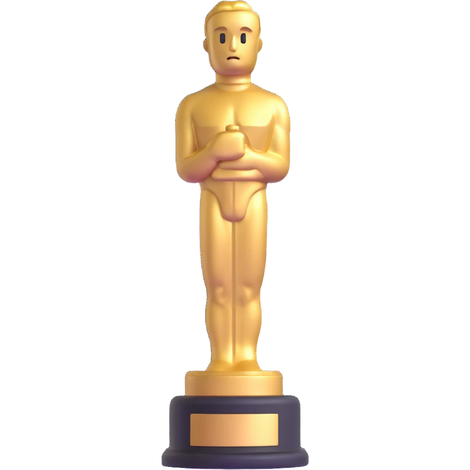 Oscar statuette emoji