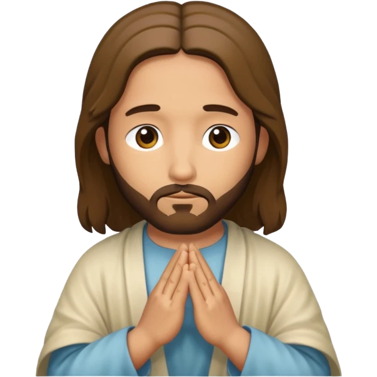 Jesus praying  emoji