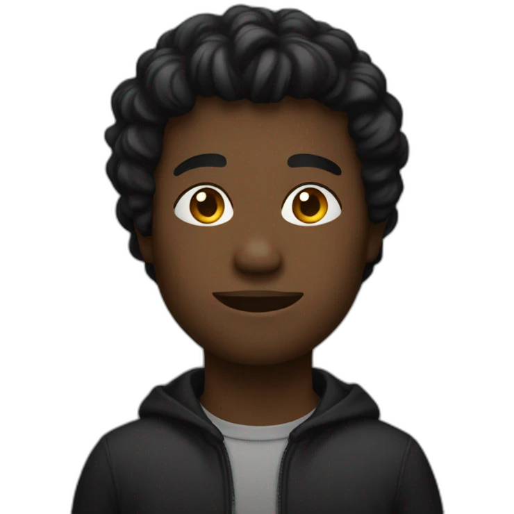 Personne noir emoji
