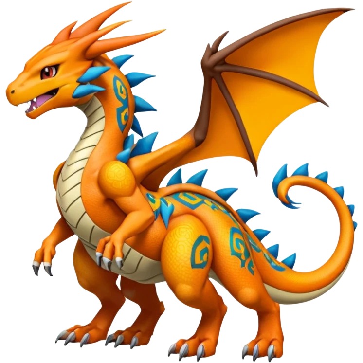 Meloetta-Wargreymon-Charizard-Agumon-Pokémon-Digimon-Fakémon-fusion-hybrid-creature emoji