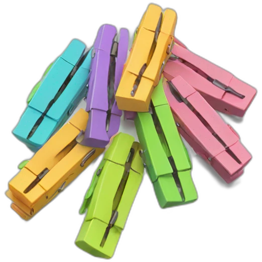 colored clothespins emoji