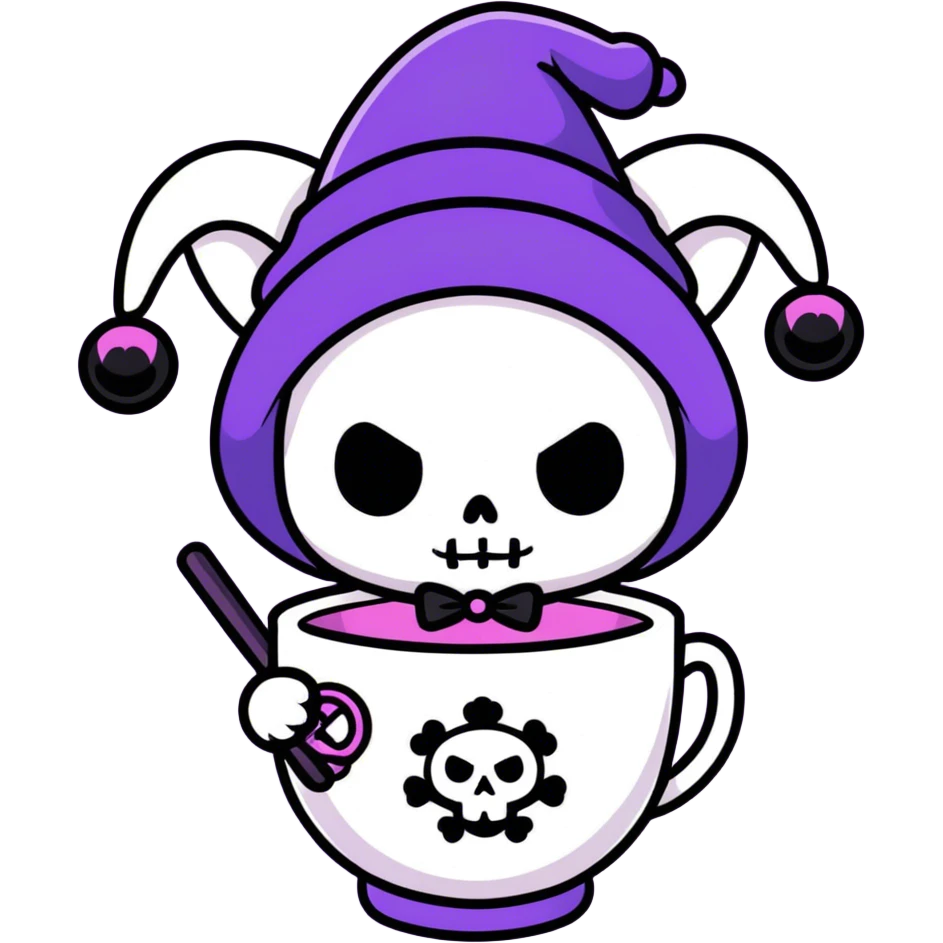 Sanrio kuromi cup emoji