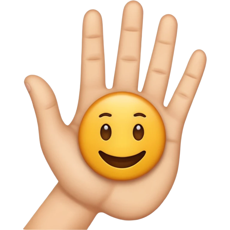 Crea un emoji que sea este ✋️ pero de cabeza, osea invertido emoji