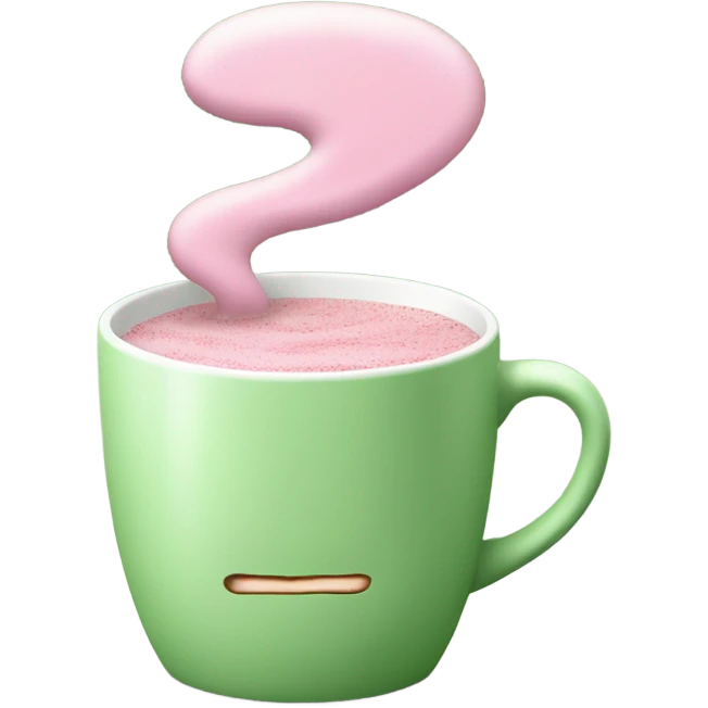 pink matcha coffee  emoji