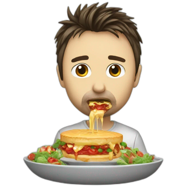 Matt Bellamy eating  emoji
