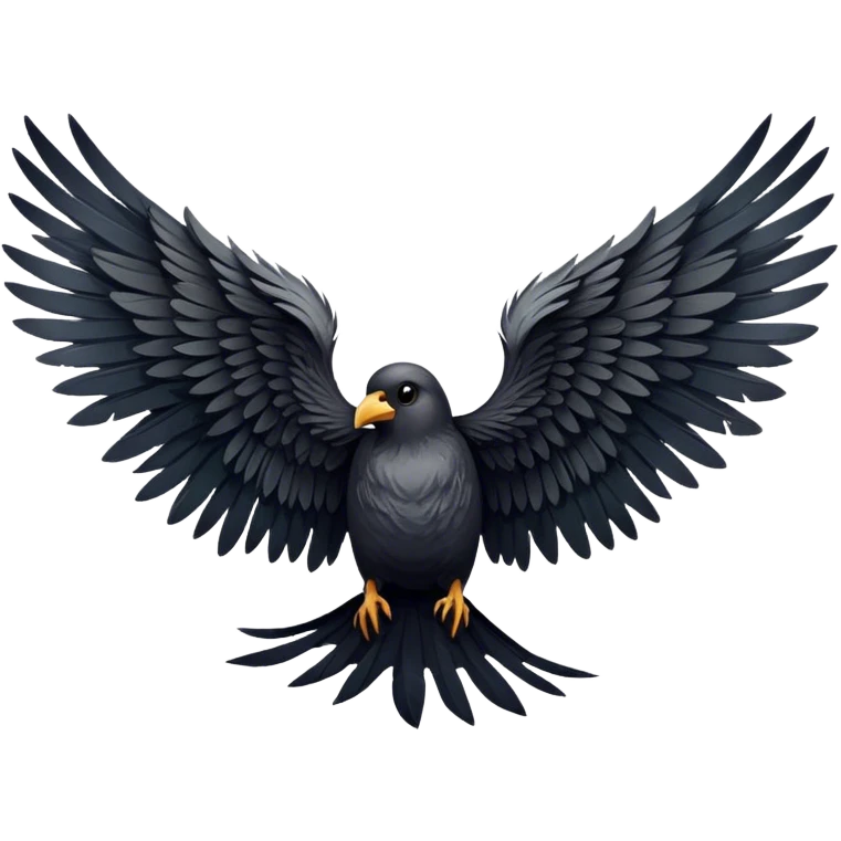 CREEPY BIRD WINGS WIDE OPEN emoji