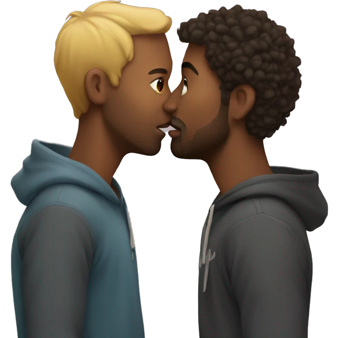 Fred and Jordan kissing emoji
