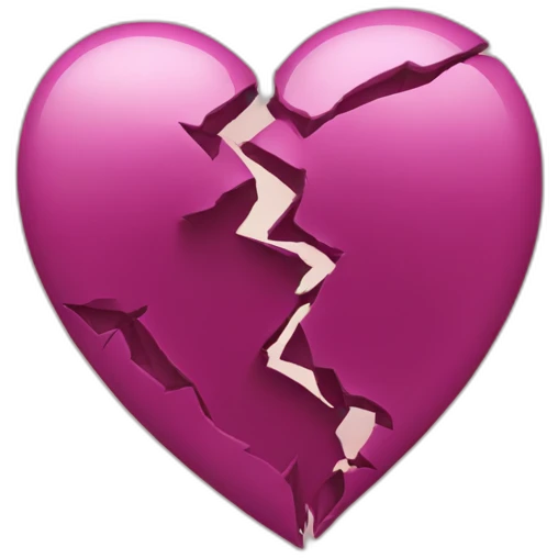Broken heart emoji