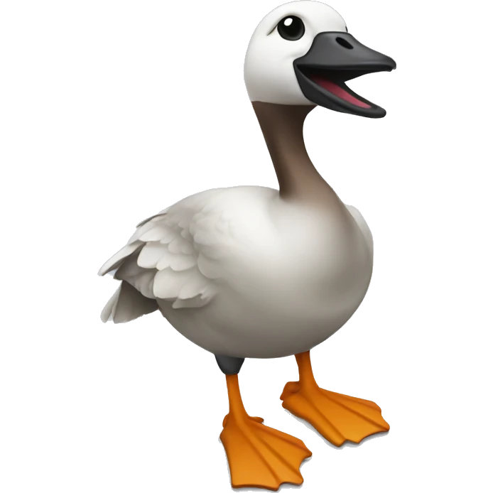Goose playing American football emoji
