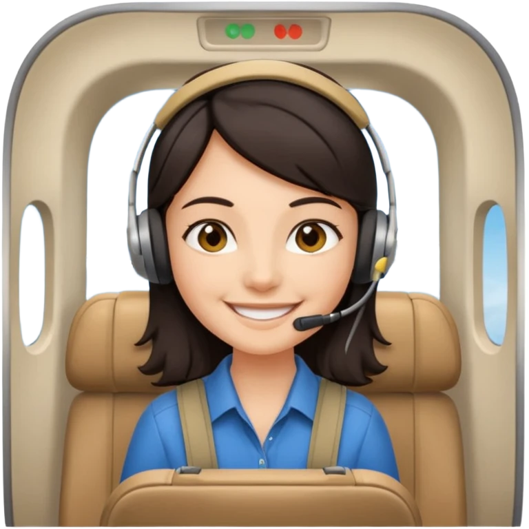 andini fährt mit dem Flugzeug emoji