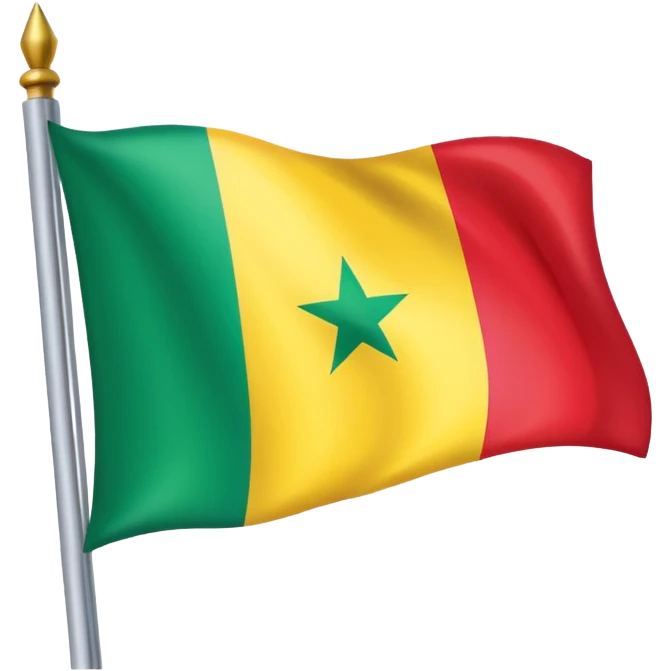 senegal flga, ios style emoji
