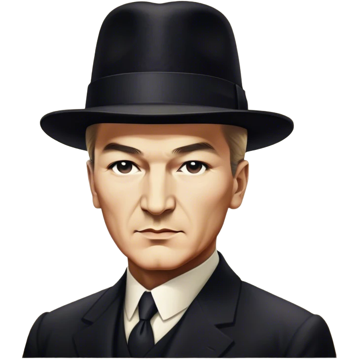 ​Cinematic Realistic Portrait of a Young Mustafa Kemal Atatürk, depicted in his iconic tall black hat and traditional attire with a confident, visionary expression, rendered with rich historical textures and warm, inspiring lighting that captures his youthful dynamism and transformative leadership, emoji