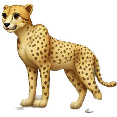 Cheetah in the woods  emoji